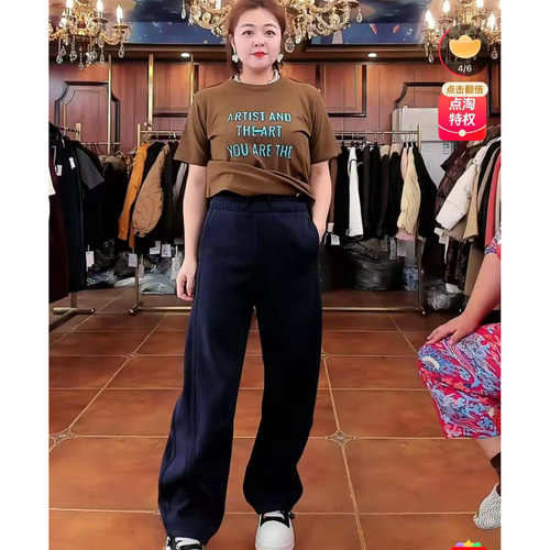 【11.24慧姐大码女装】2025新款大橘子弯刀加绒裤子DJZ2192-