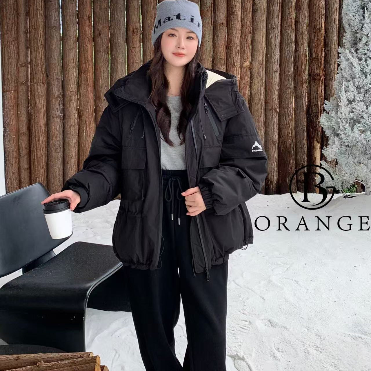 【11.25慧姐大码女装】2025新款大橘子羽绒服外套DJZ155-