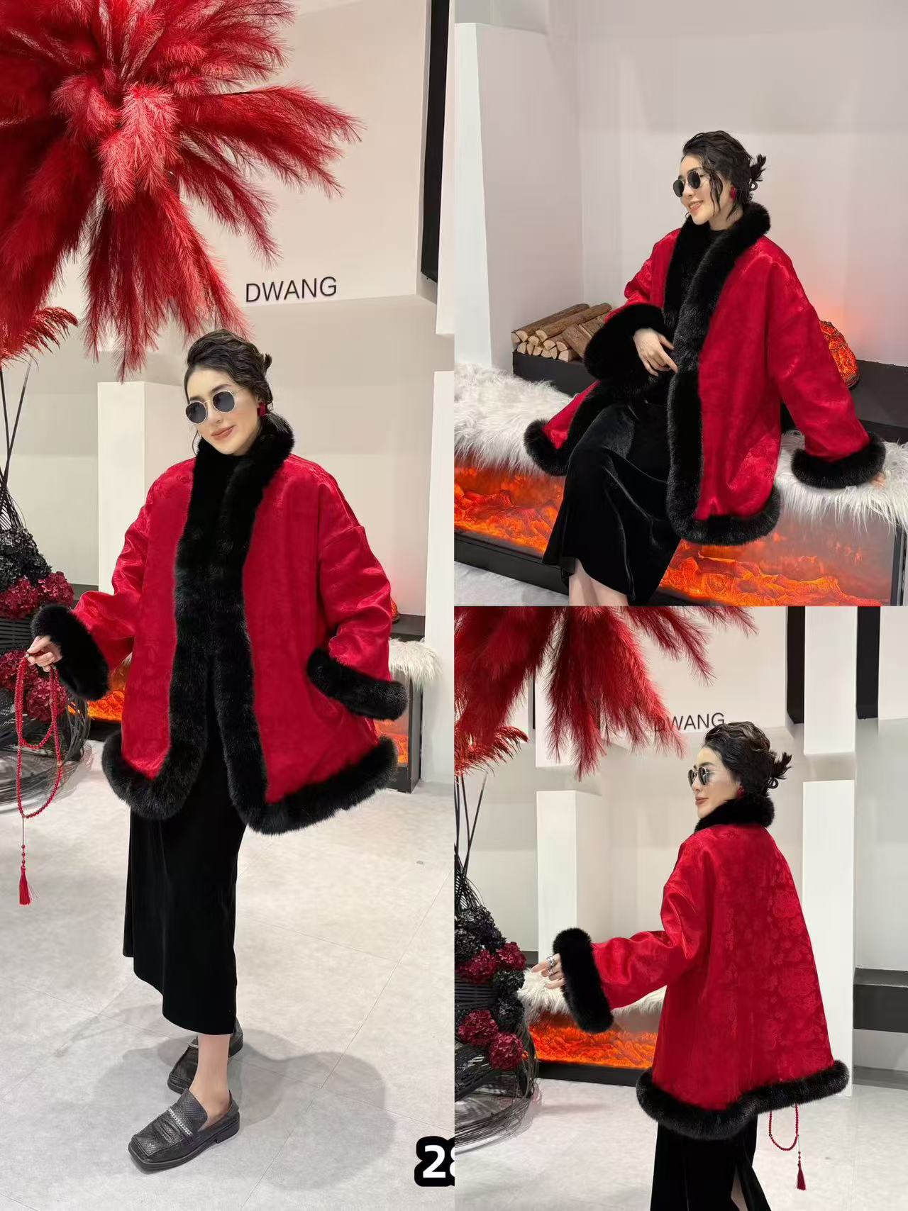 【12.9慧姐大码女装】2025新款外套DXX欣2801-71125