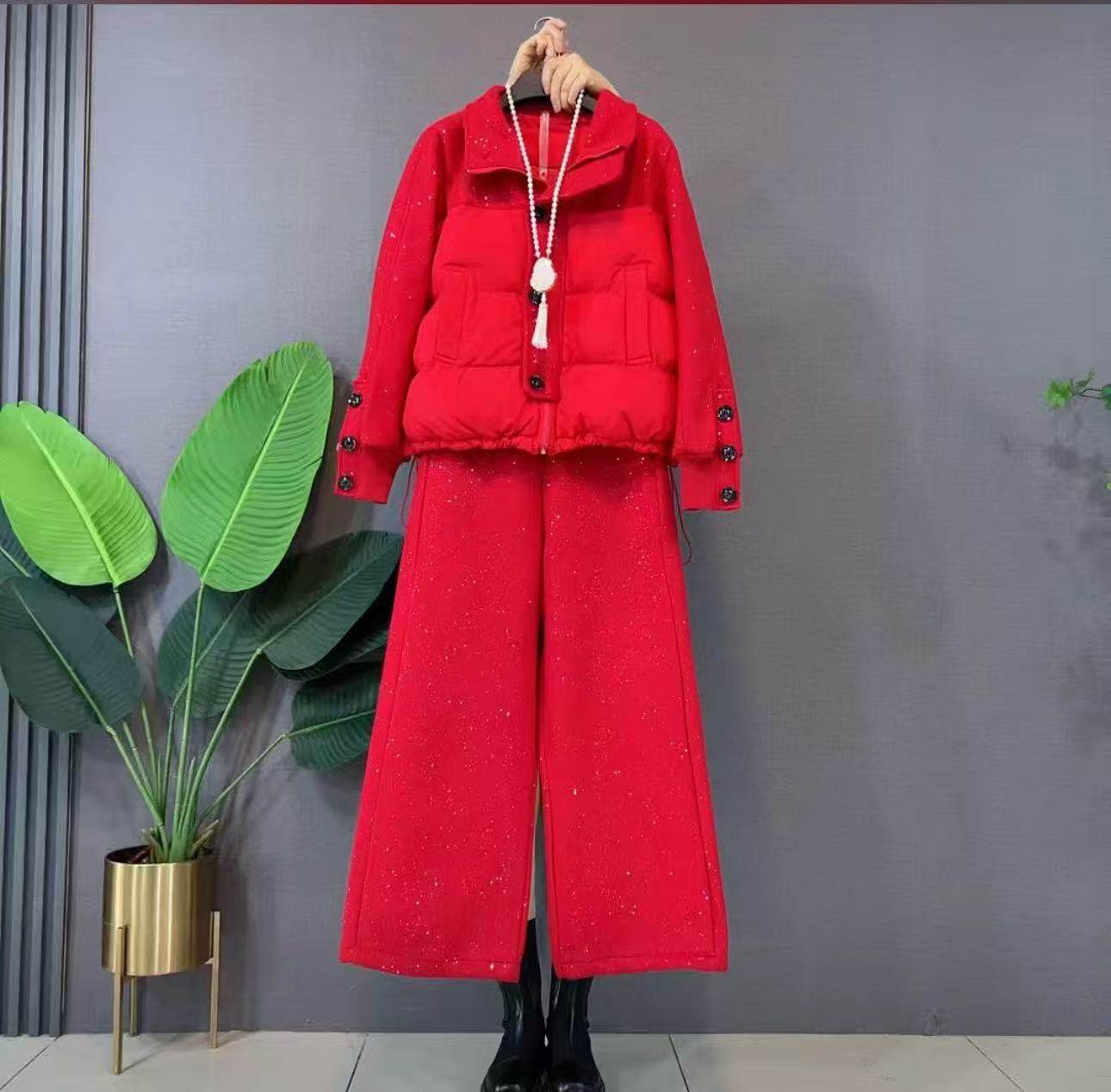 【1.10慧姐大码女装】2025新款棉服套装LMTX69170-,女装/女士精品,大码羽绒服,淘宝优惠券,粉丝福利购,淘宝优惠卷