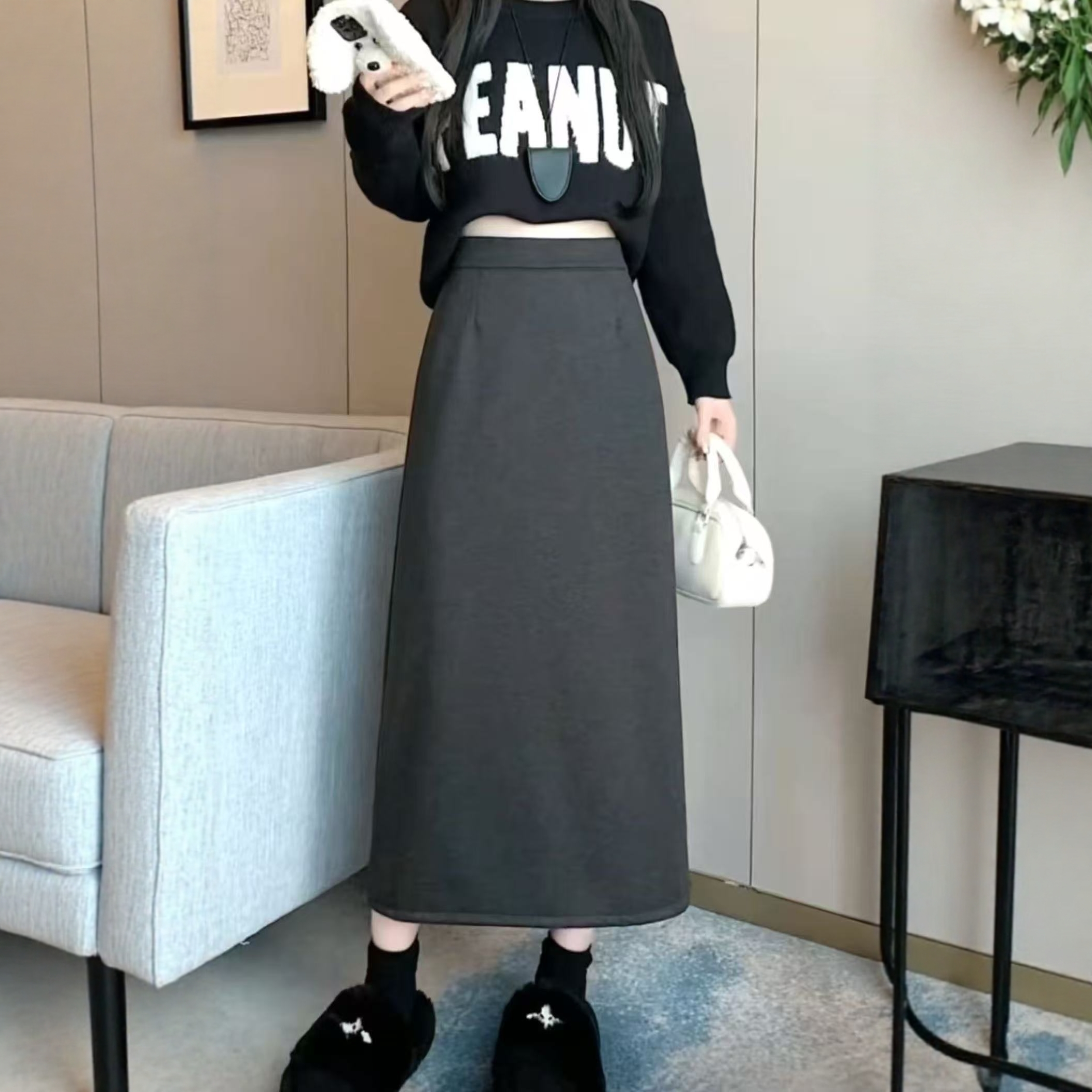 【11.28慧姐大码女装】2025新雪花妮长裙CC聪1382-