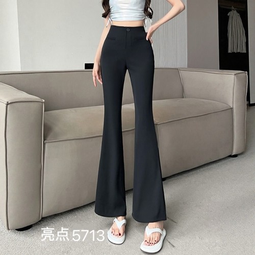 【11.26慧姐大码女装】2025新加绒马蹄裤子LD点5713-