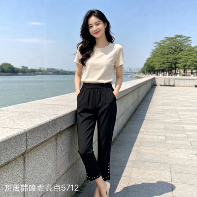 【4.30慧姐大码女装】2026新款裤子LD5712-7024