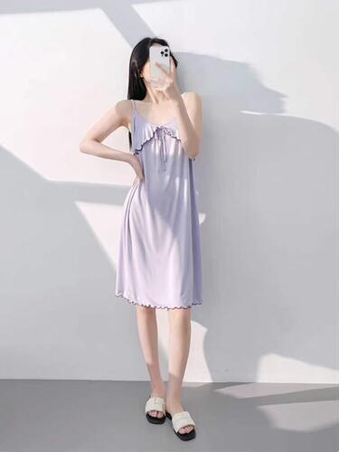 【7.3慧姐大码女装】2026新款睡裙QYN68752-7019