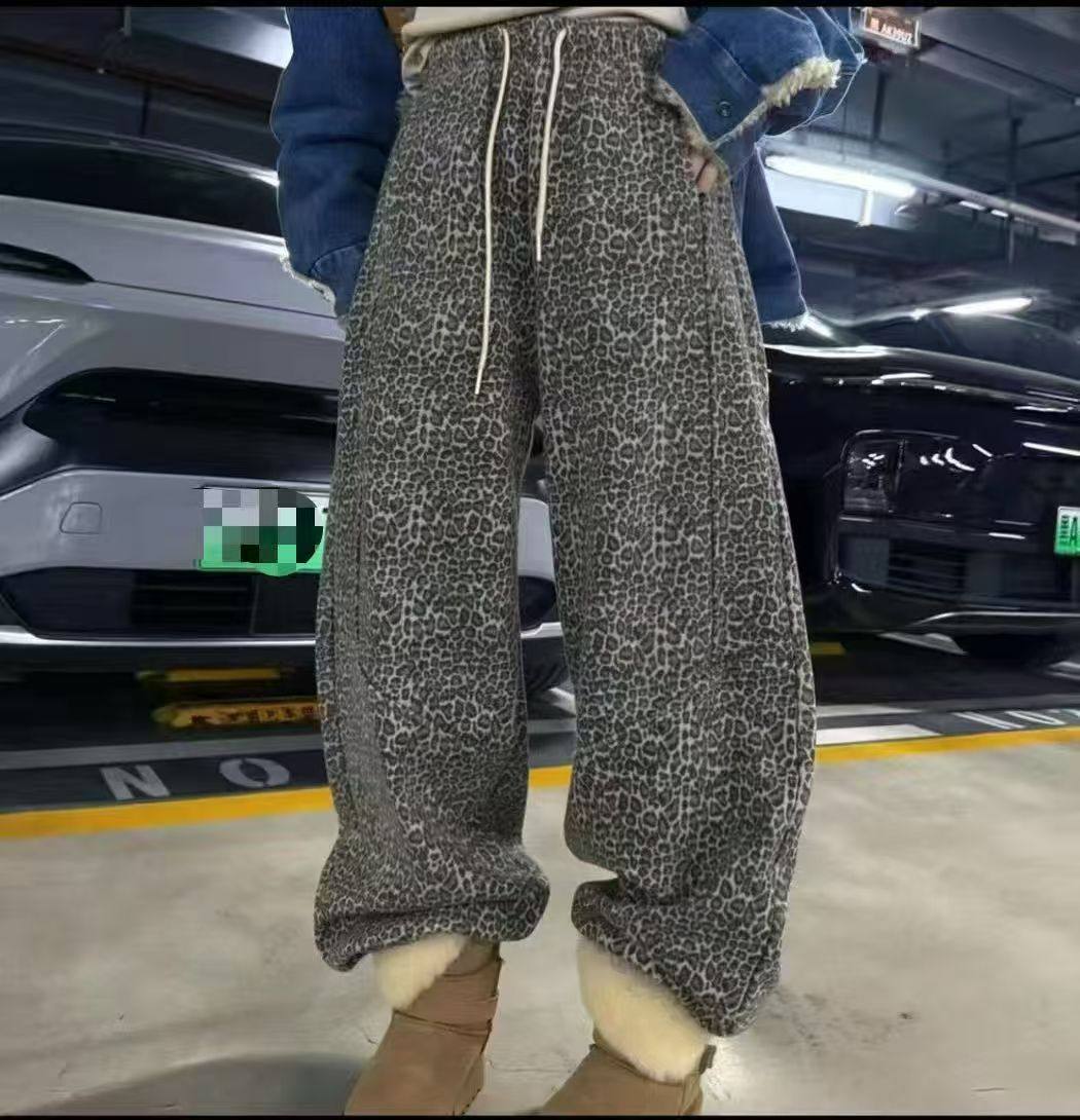 【12.21慧姐大码女装】2025新款豹纹加绒裤子YHSP品3112-,女装/女士精品,大码羽绒服,淘宝优惠券,粉丝福利购,淘宝优惠卷