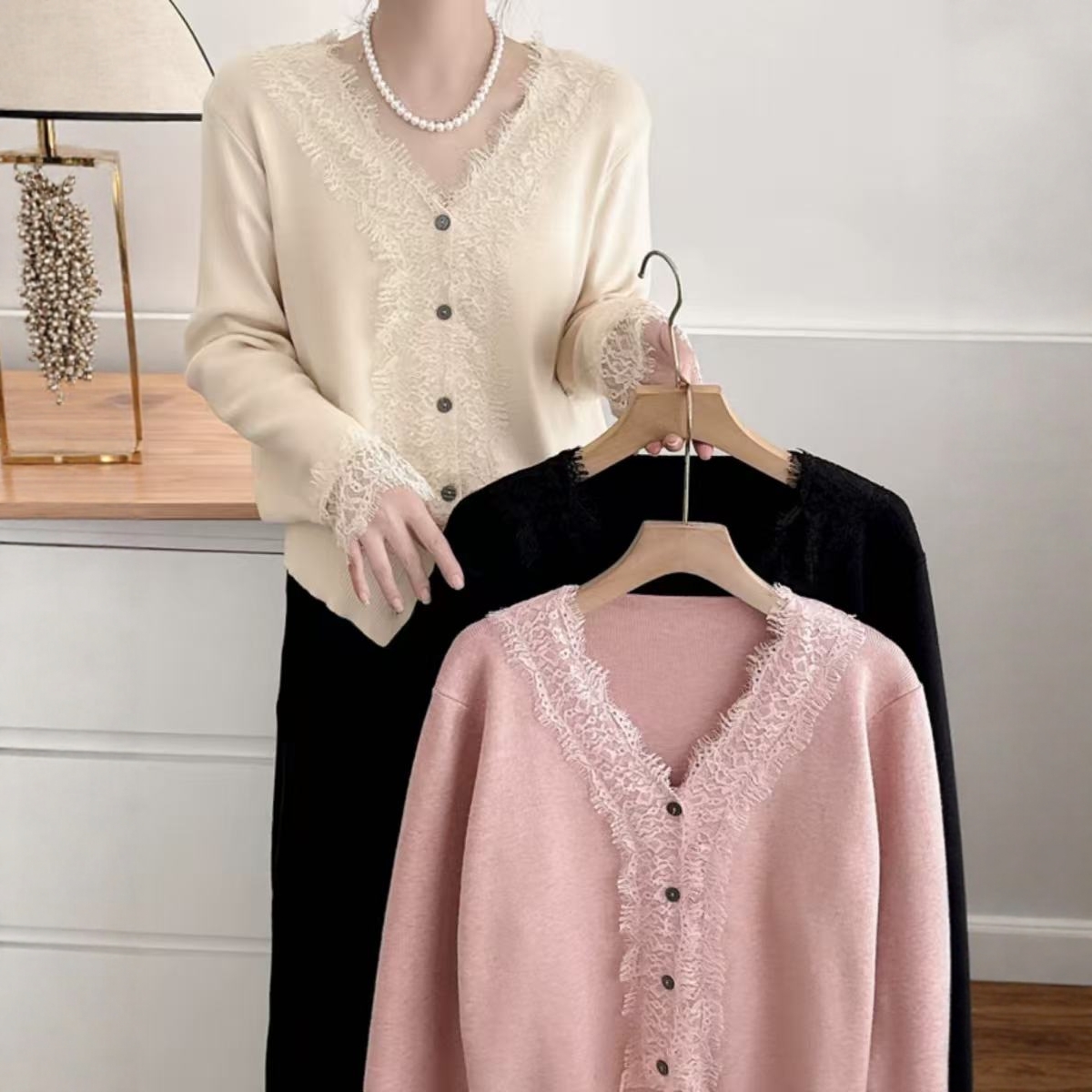 【11.14慧姐大码女装】2025新款针织毛衣上衣XS57077-