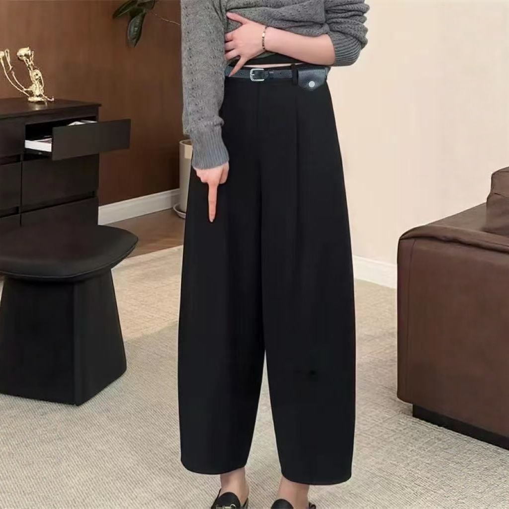 【9.24慧姐大码女装】2025新款磨毛女神裤子YS7718