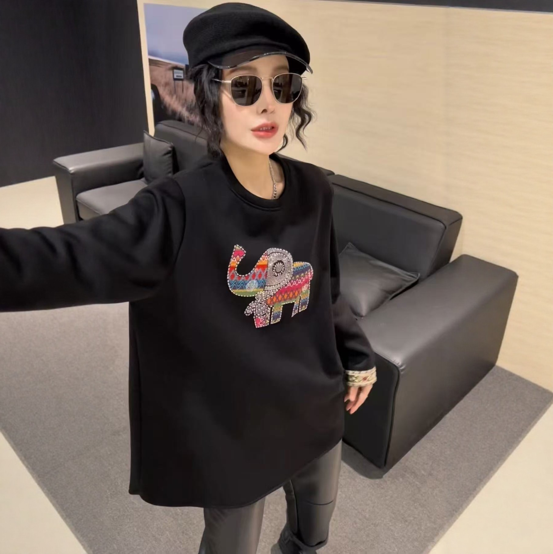 【11.28慧姐大码女装】2025新款大版重工上衣XB宝2886