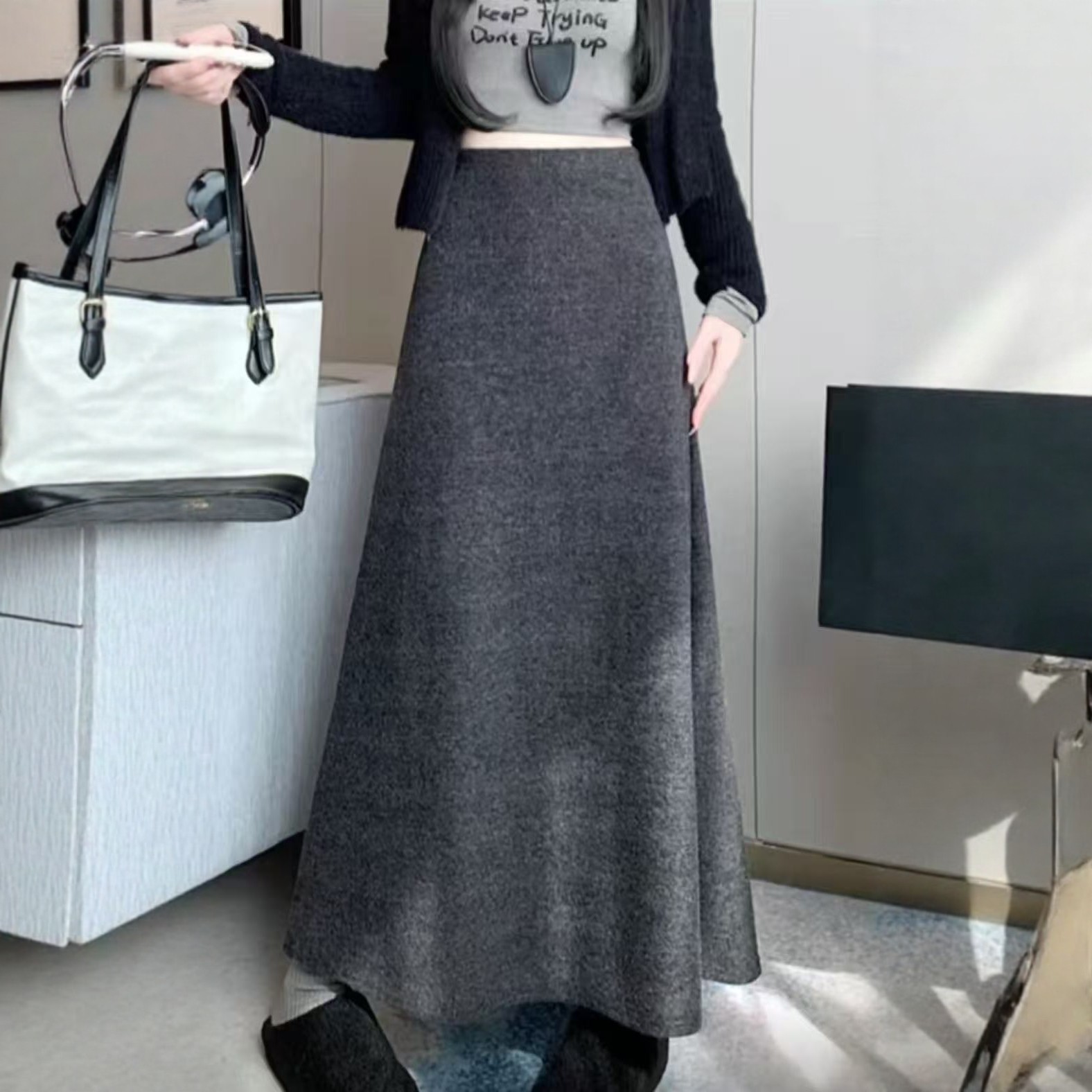 【11.28慧姐大码女装】2025新款款雪花妮裙CC聪1380-