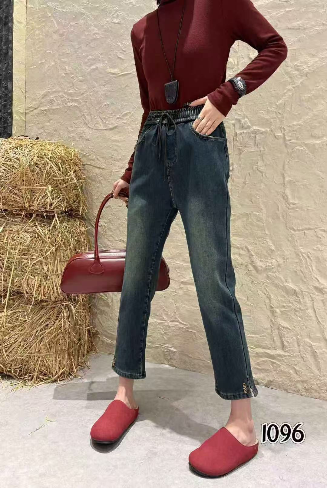 【11.19诗语美美哒】2025新款加绒牛仔裤子RMYY1096-