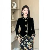 1.21慧姐大码 女装 2025新款 国风重工套装 QY千9356