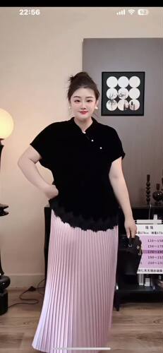 【7.4慧姐大码女装】2026新款半袖HXM汇8382-