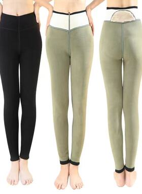 【10.10慧姐大码女装】2025新款澳毛650g外贸大码棉裤A22- 801