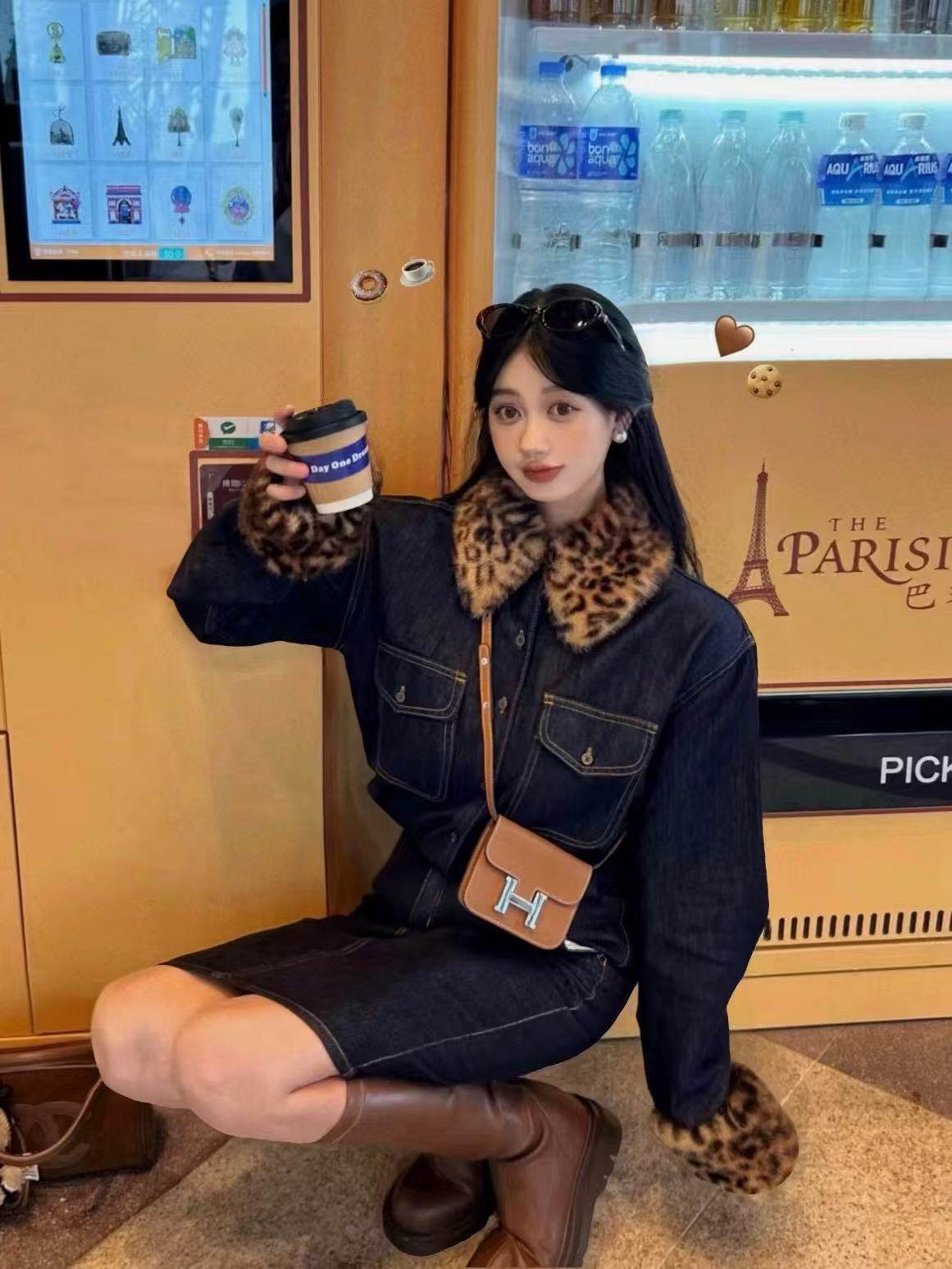 【1.7慧姐大码女装】2025新款牛仔加棉套装N.Y70697-,女装/女士精品,大码羽绒服,淘宝优惠券,粉丝福利购,淘宝优惠卷