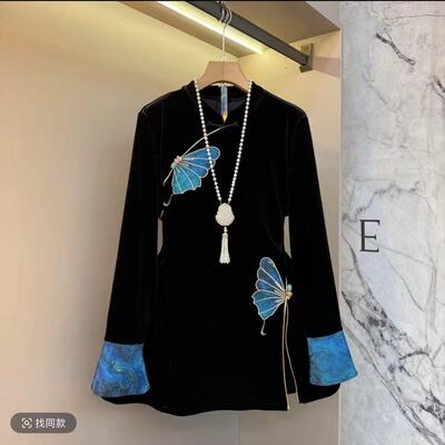 【1.10慧姐大码女装】2025新款国风上衣MYH美26007-