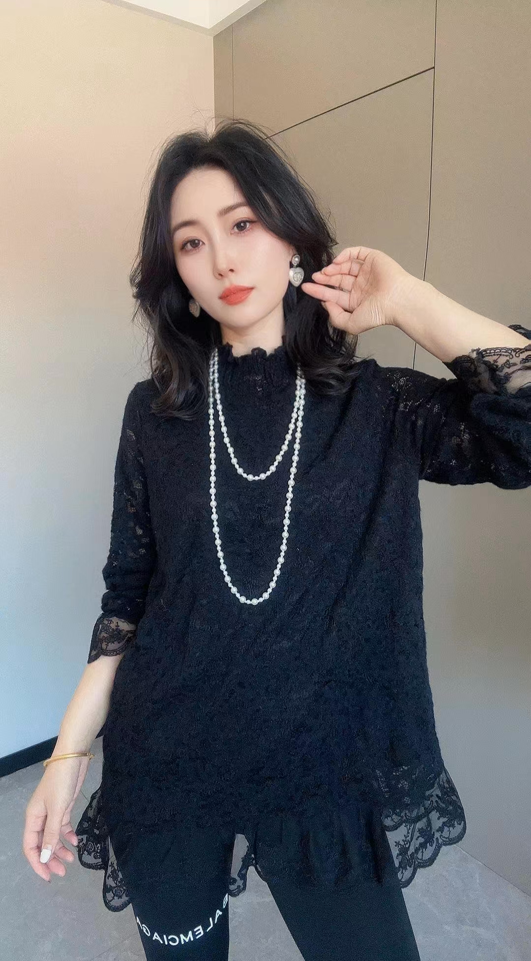 【11.26慧姐大码女装】2025新款水貂绒上衣YSS6557-