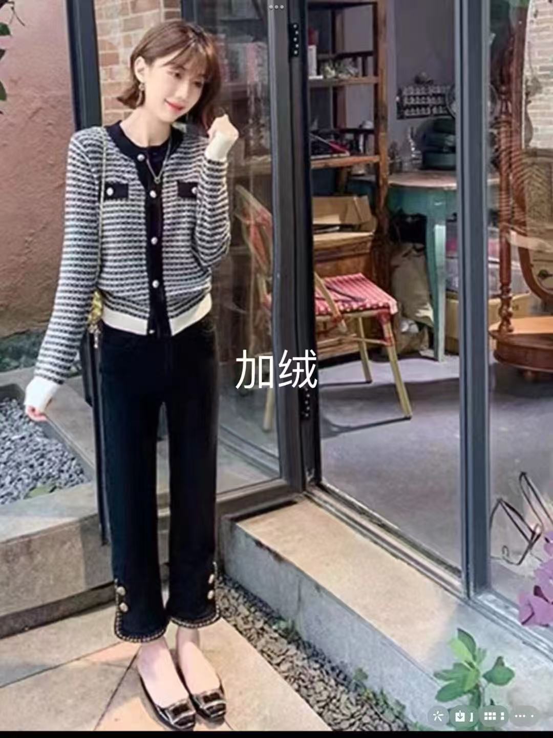 【10.10慧姐大码女装】2025新款加绒小黑裤子JYT88502-
