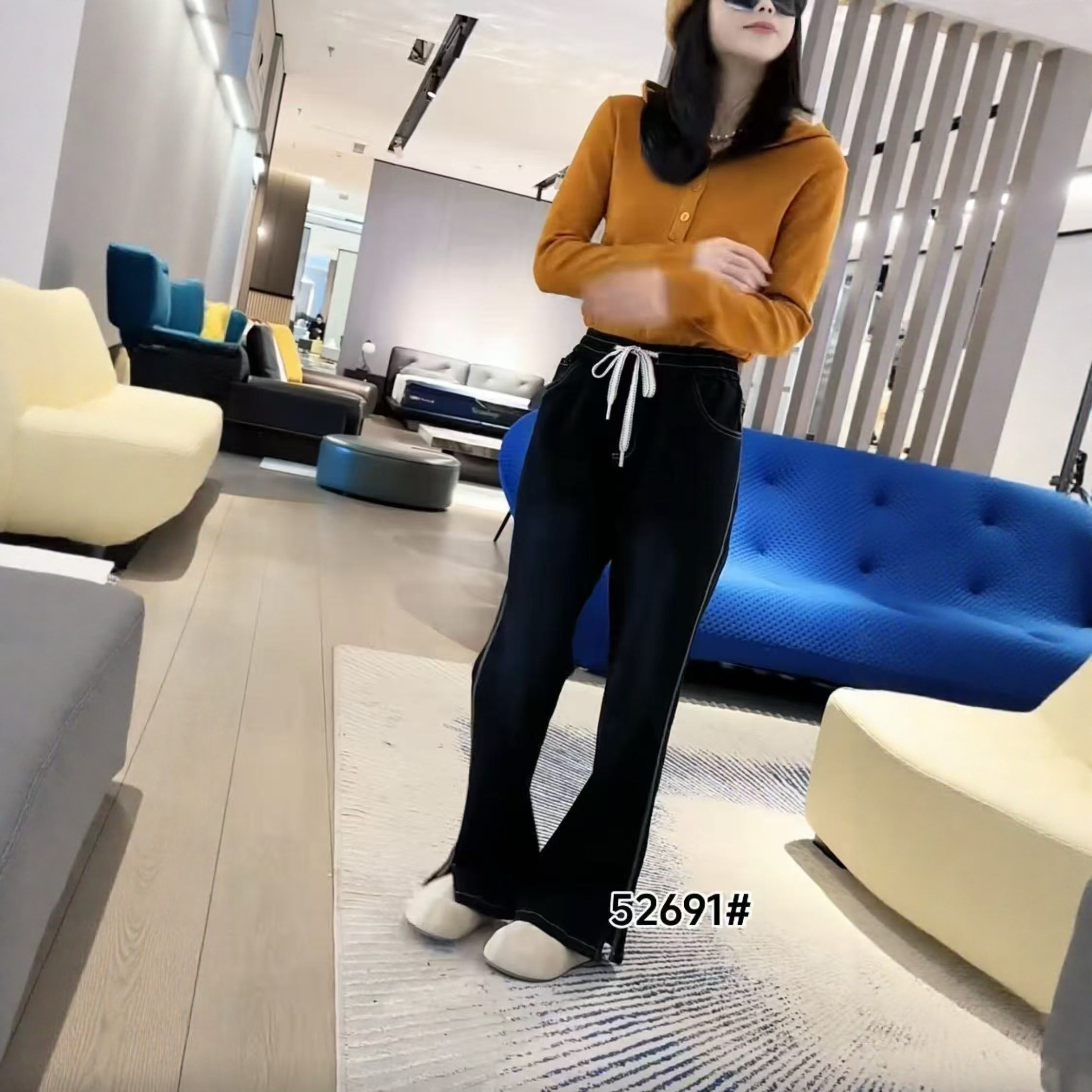 【1.5慧姐大码女装】2025新款牛仔裤子QYK酷52691-,女装/女士精品,大码羽绒服,淘宝优惠券,粉丝福利购,淘宝优惠卷