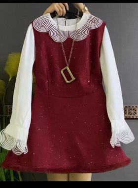 【12.18慧姐大码女装】2025新款款两件套连衣裙NYH25119-