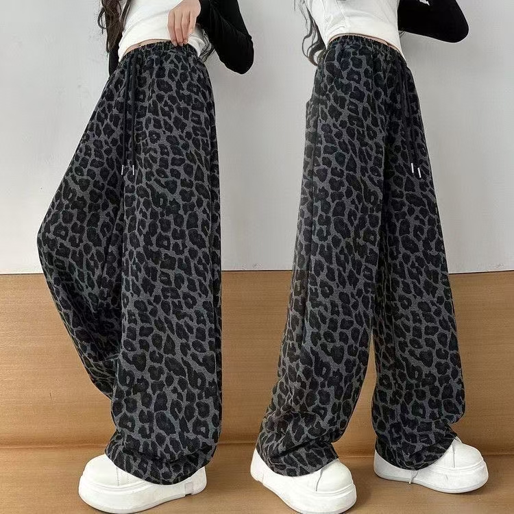 【12.8慧姐大码女装】2025新款豹纹裤子HSY789-7122