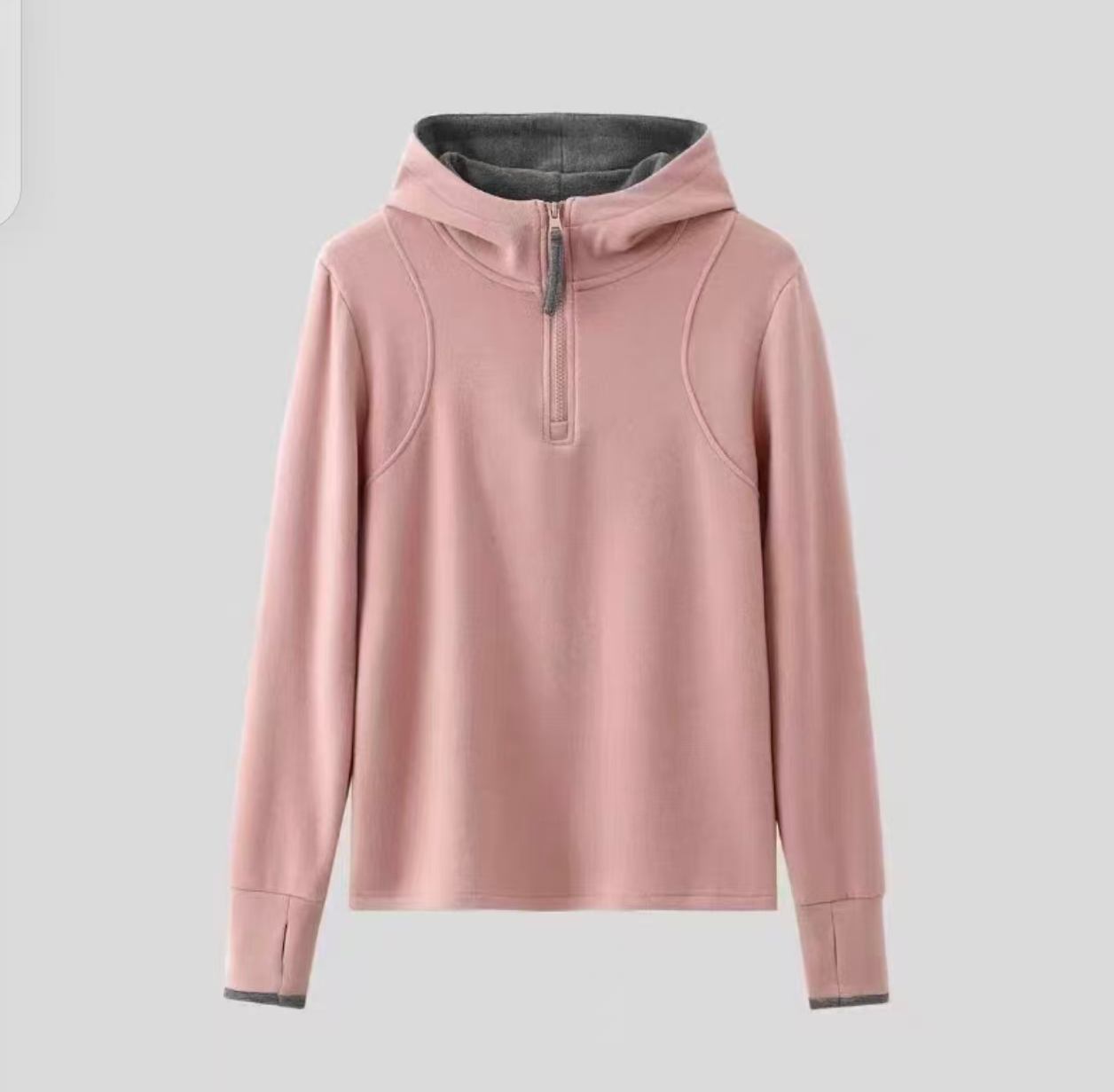 【10.19慧姐大码女装】2025新款拼色帽衫CZ9201-