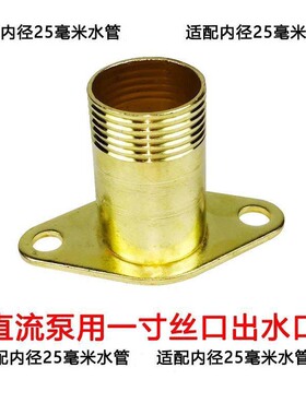 出水口配件直流水泵出水口电瓶车泵12V24V48V60V1寸2寸1.5寸水泵