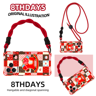 红色平安木马新款手机壳新年适用苹果17promax全包镜头16plus挂件14卡通13可爱12本命年华为pura80手提小米15