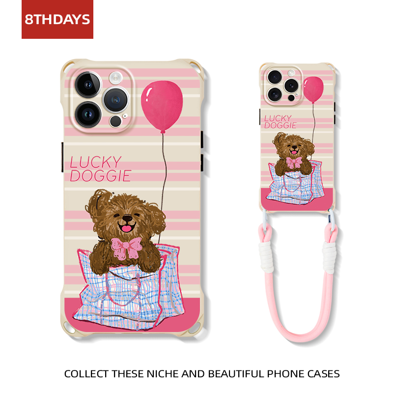 适用苹果17挂绳原创全包手机壳16