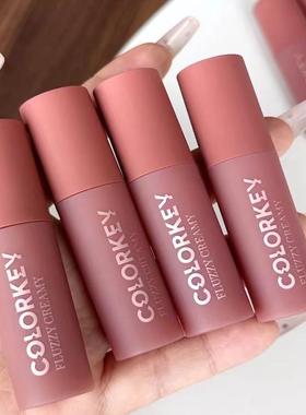 Colorkey珂拉琪丝绒轻雾奶酪唇泥雾面哑光唇釉口红CR06