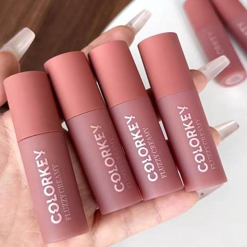 Colorkey珂拉琪丝绒轻雾奶酪唇泥雾面哑光唇釉口红CR06