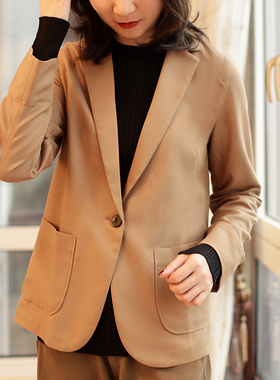 ARTIN徕倩2025春季新款休闲天丝长袖羊毛西装外套女薄款 JK2681