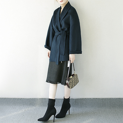 徕倩羊毛常规通勤毛呢大衣