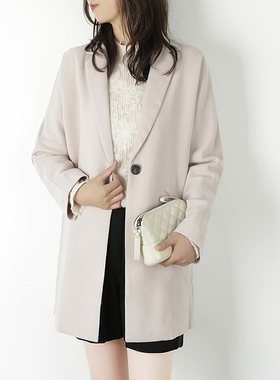 ARTIN徕倩2023新款醋酸西装外套女春季小个子宽松上衣 JK3599