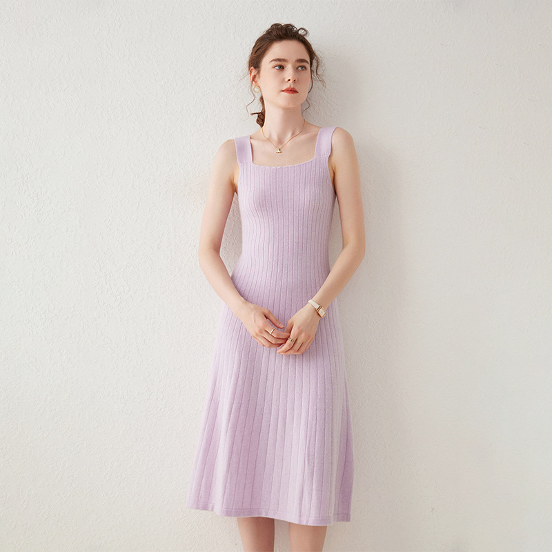 休闲简约A字裙羊毛羊绒纯色