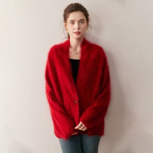 外套女高级感BM 山羊绒毛衣针织开衫 KT6165 2025新款 徕倩女装