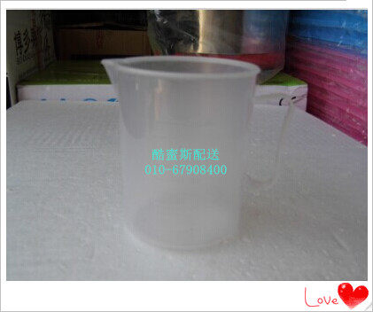 奶茶新款小塑料杯量筒1000ml原 PC塑料l 250毫升量杯带柄把子