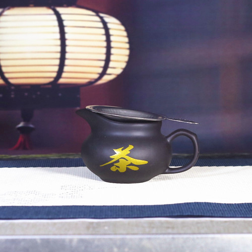 紫砂公道杯带过滤中式复古大号陶瓷茶滤器漏杯茶海分茶器茶道配件