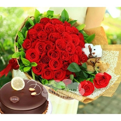 贵阳云岩区中天贵乌头桥金龙圣泉社区母亲节鲜花店配送生日蛋糕