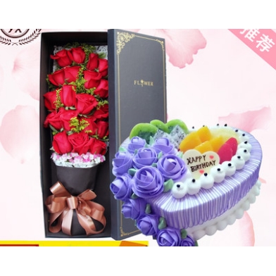 化隆回族自治县循化撒拉族自治县母亲节鲜花店配送生日蛋糕玫瑰