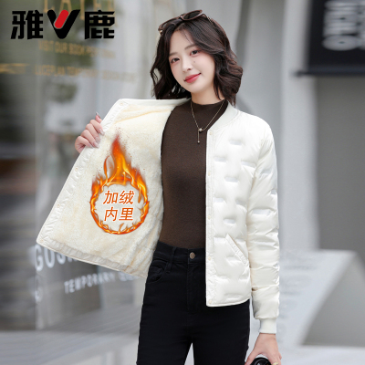 加绒加厚羽绒内胆女轻薄