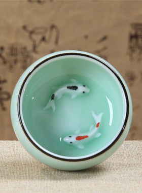 青瓷潮瓷馆陶瓷瓷好价优茶杯