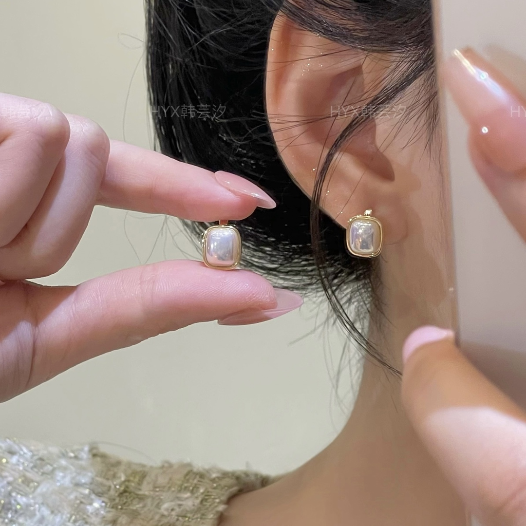 925银针耳饰小香风气质白色珍珠耳扣珠珠ins气质百搭耳钉2026新款,饰品/流行首饰/时尚饰品新,耳环,淘宝优惠券,粉丝福利购,淘宝优惠卷