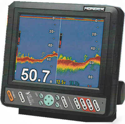 正品日本海马(HONDEX)HE-881 8.4英寸探鱼器 渔探测深仪彩探600W