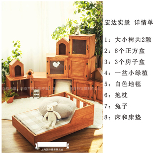 儿童实景制作影楼实景拍照道具摄影棚道具北欧新款实景设计制作