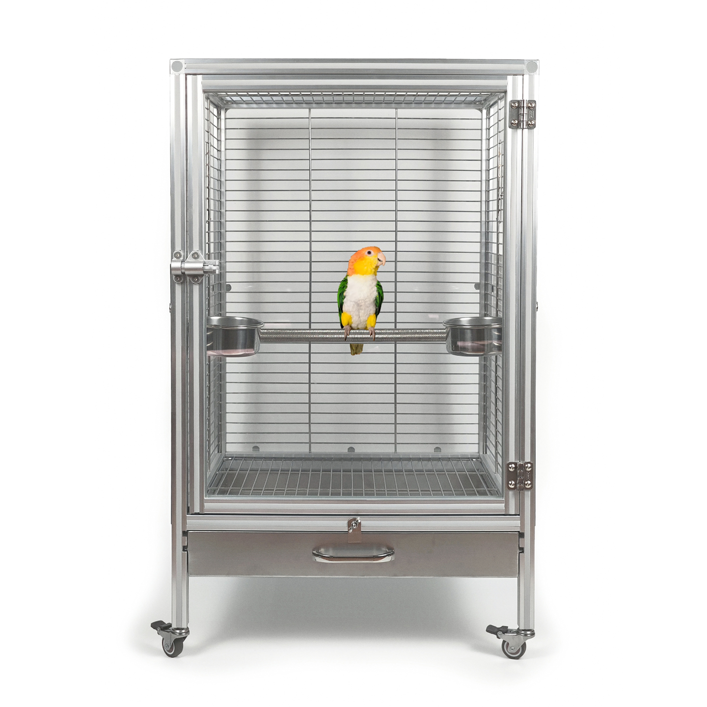 不锈钢鹦鹉笼防撒羽粉防撒溅