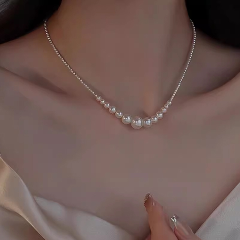 清仓捡漏18K金珍珠项链毛衣链