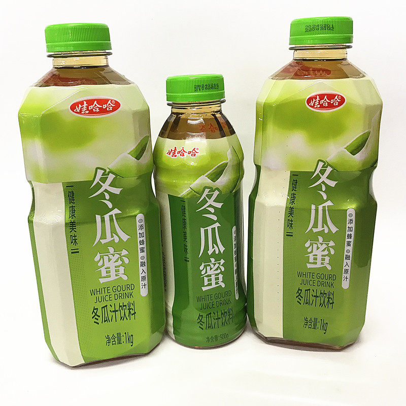 娃哈哈冬瓜蜜冬瓜汁饮料500g瓶装添加蜂蜜果味果汁味饮品新鲜即食