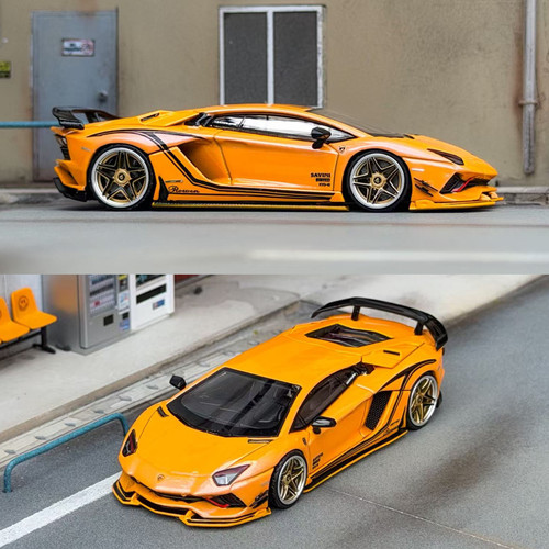 RW 1:64 兰博基尼埃文塔多Aventador S Rowen阎狼改套件合金车模