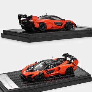 LCD 1:64 迈凯伦McLaren 塞纳Senna GTR 木瓜橙 仿真合金汽车模型