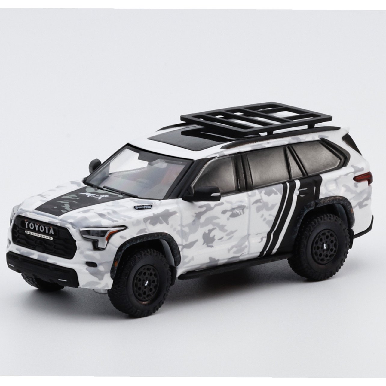 丰田Toyota 红杉 迷彩涂装 SUV越野车 GCD 1:64 仿真合金汽车模型